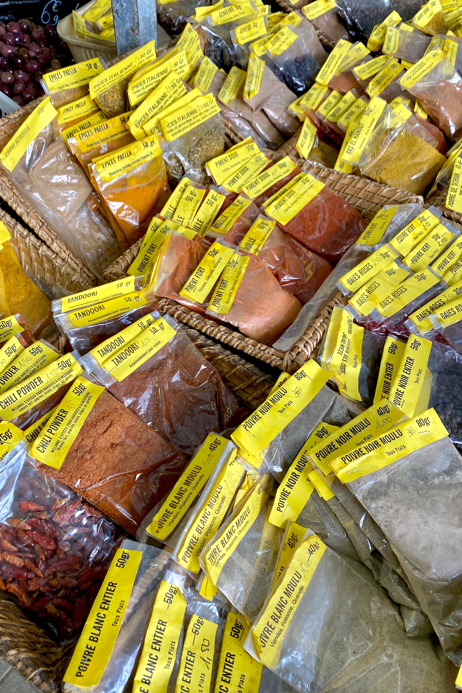 spices at the French market
