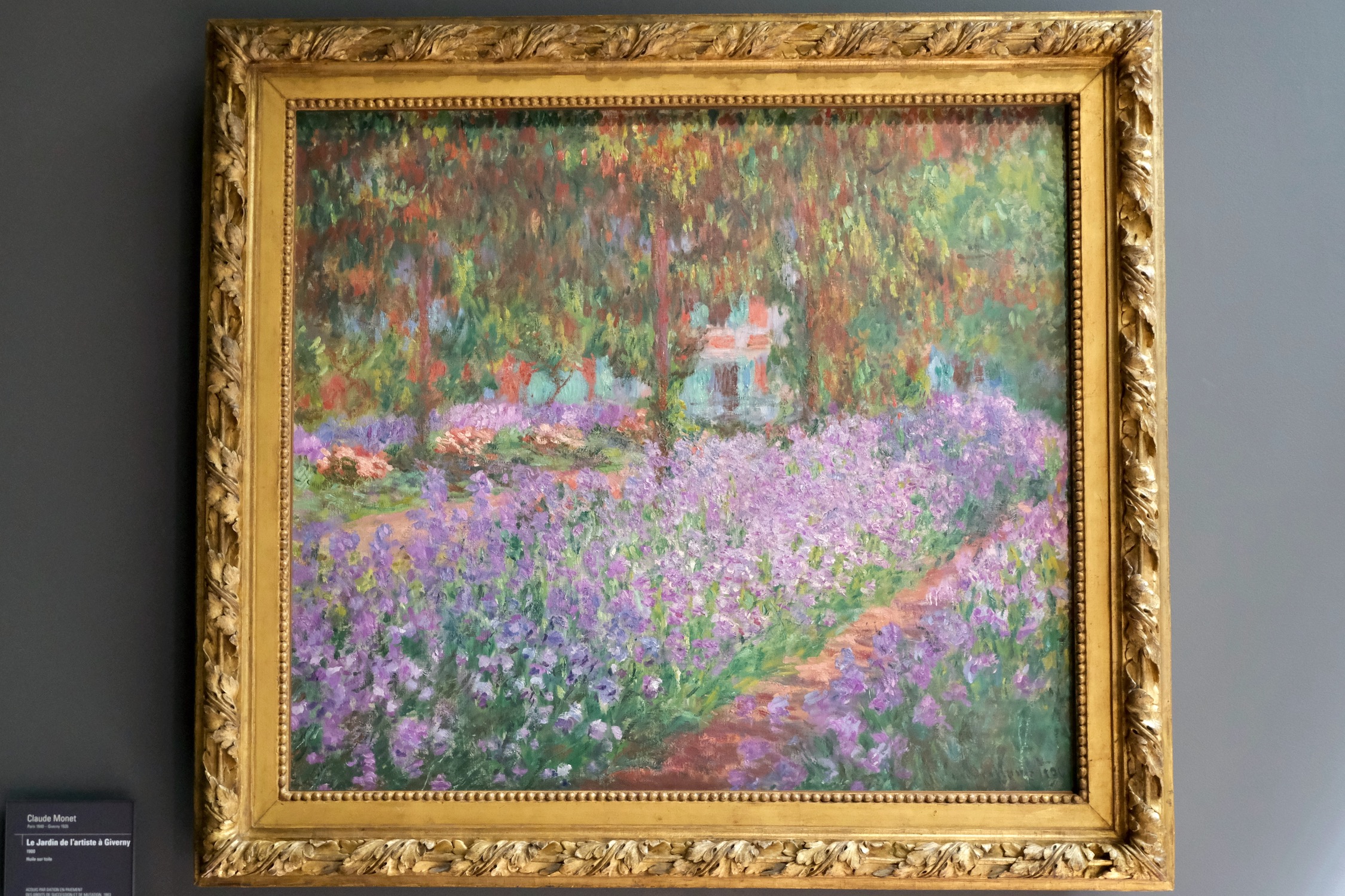 Monet purple flowers