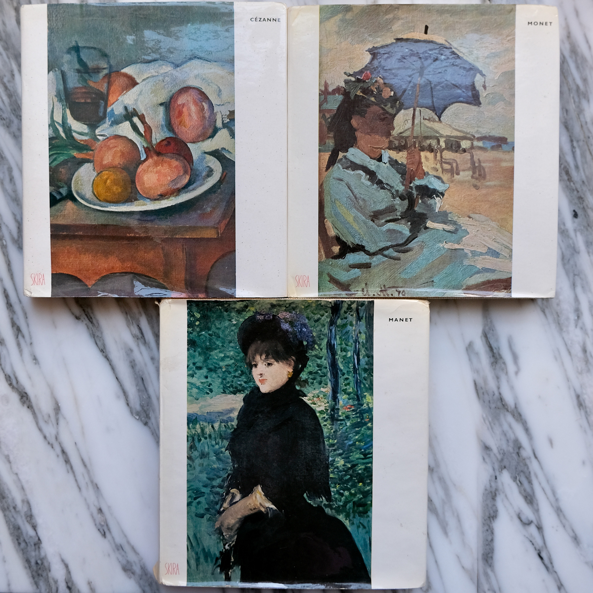 second bouquinistes auction Set of Cézanne, Manet, and Monet Books