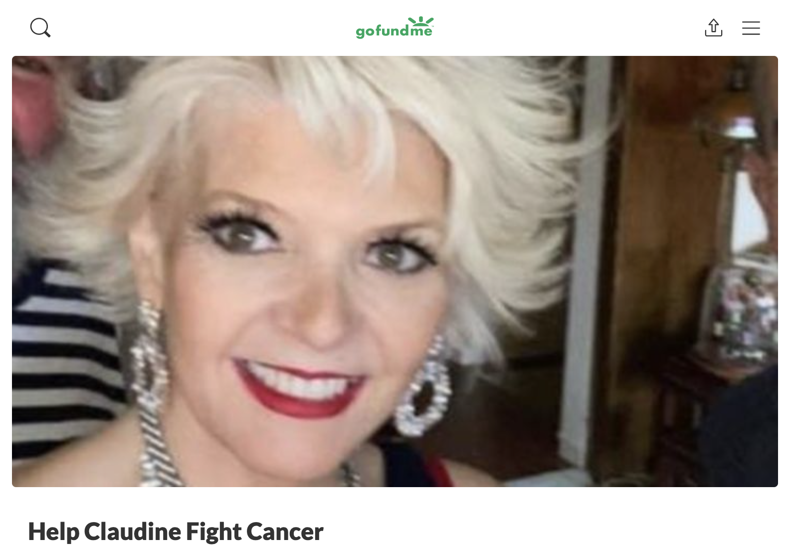help claudine hemingway fight cancer