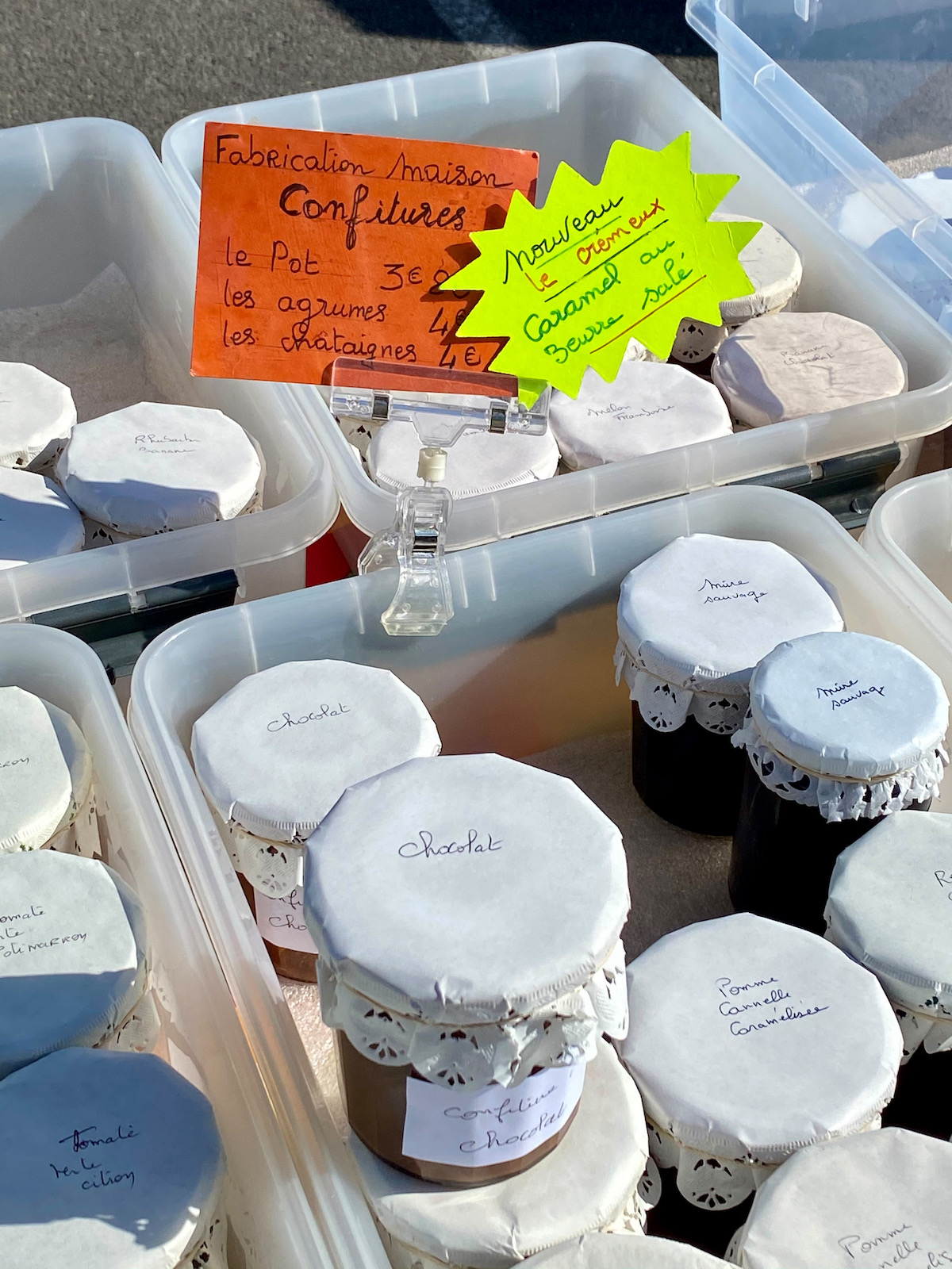 carolles marché confitures