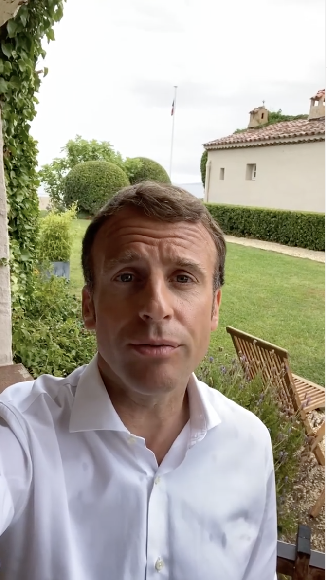 macron instagram video