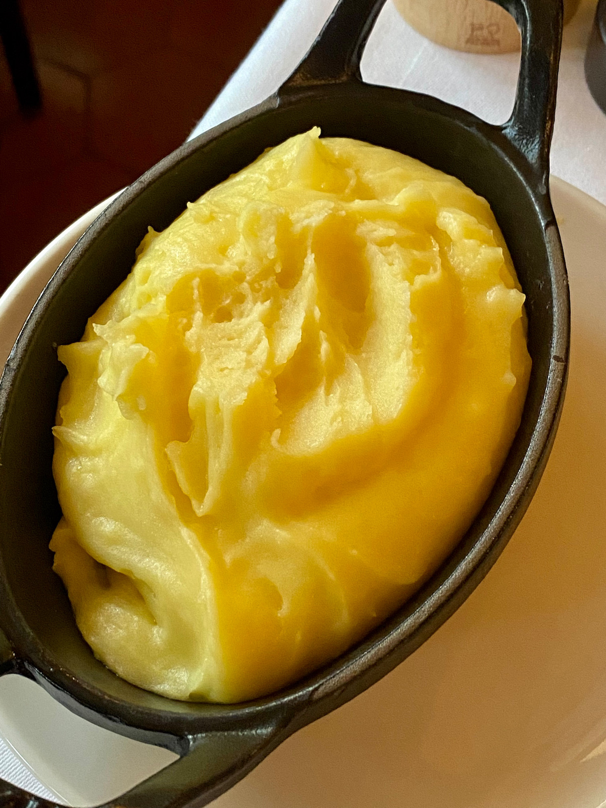 mashed potatoes at bistrot de paris