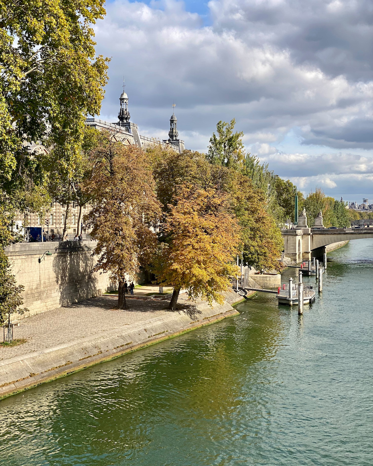 paris fall by the seine