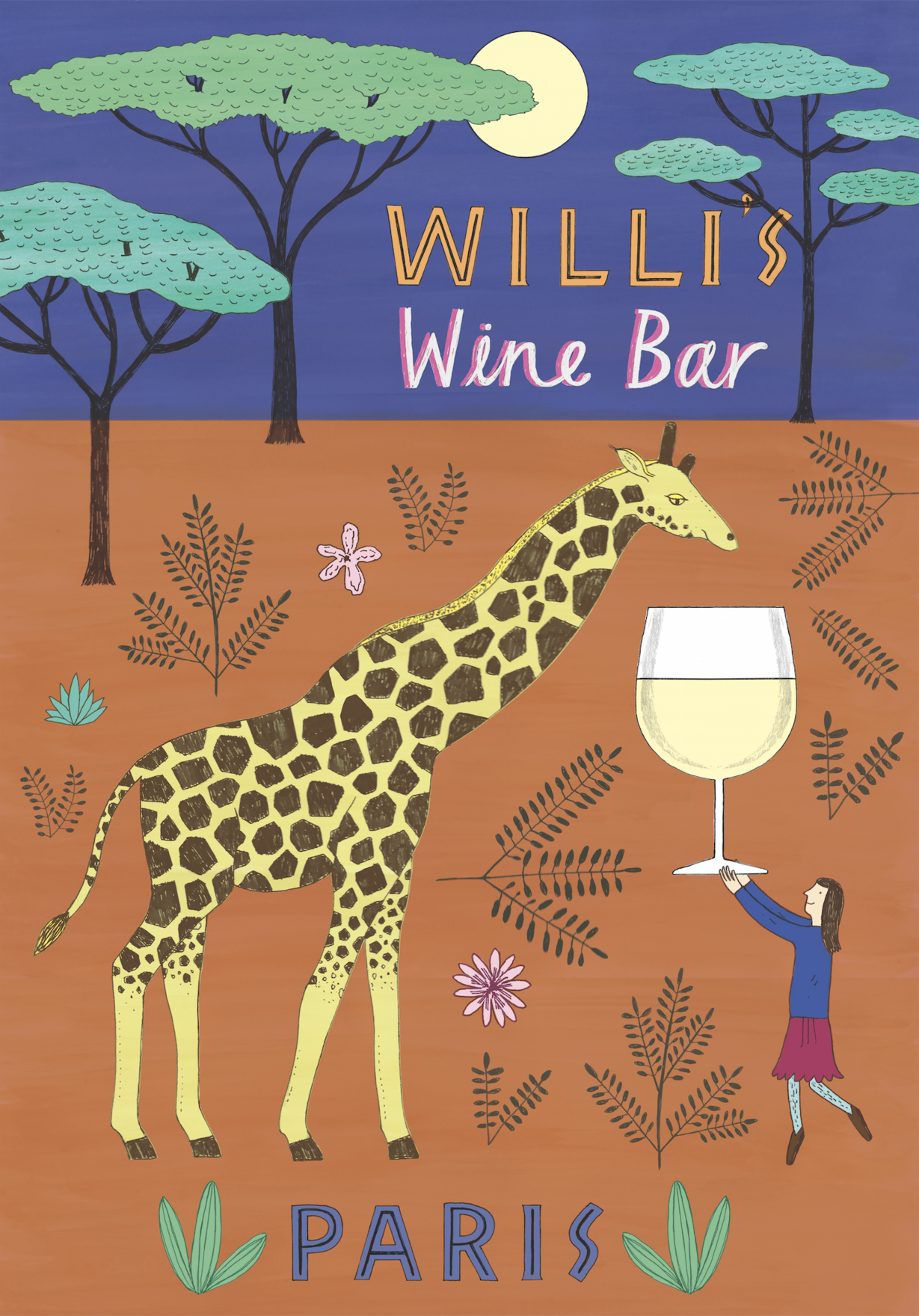 willi's wine bar bottle art gifts for francophiles available online
