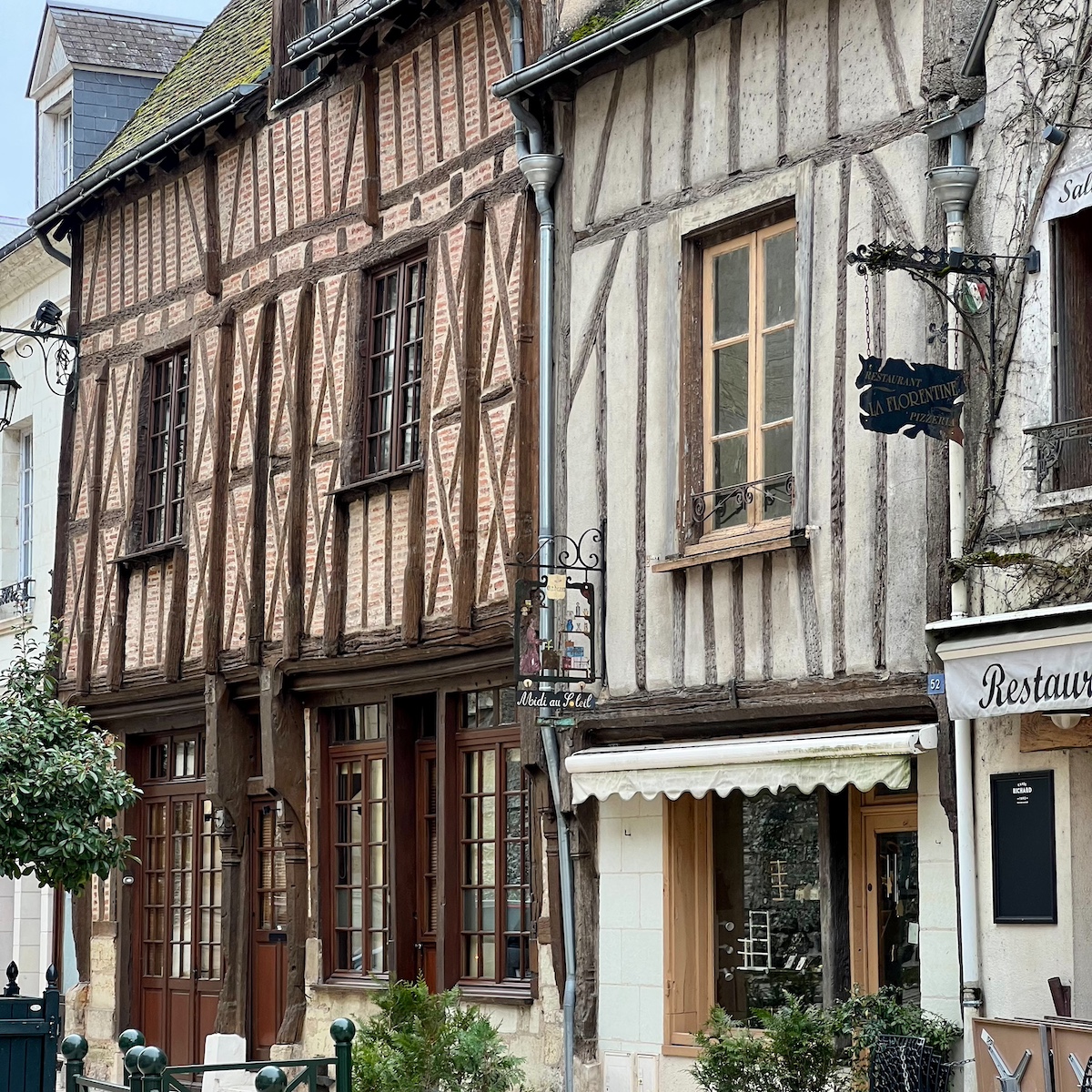 half-timbered buildings in france