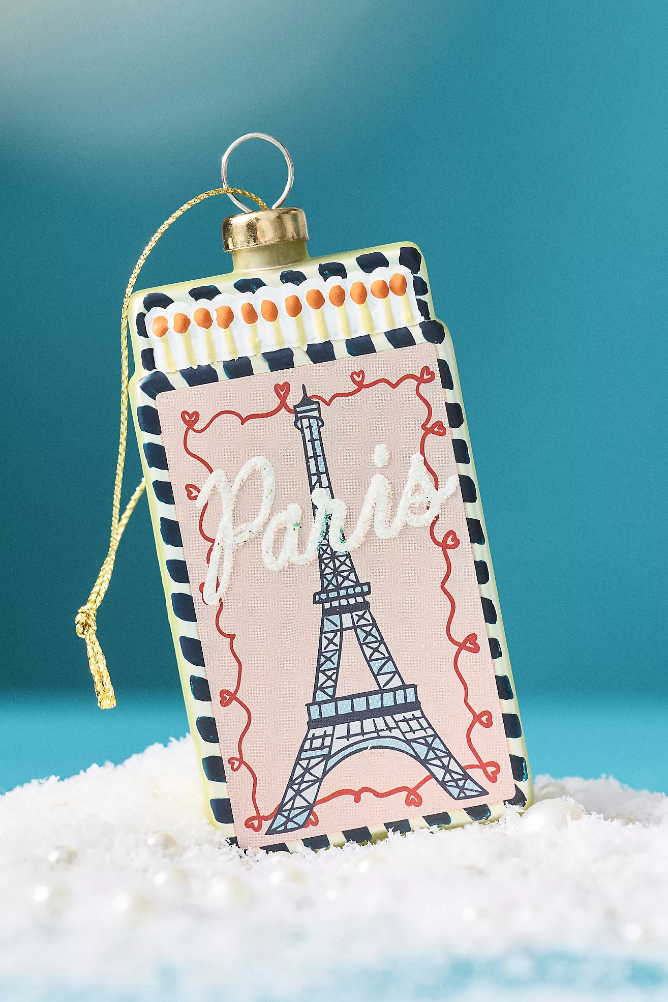 paris matchbook ornament