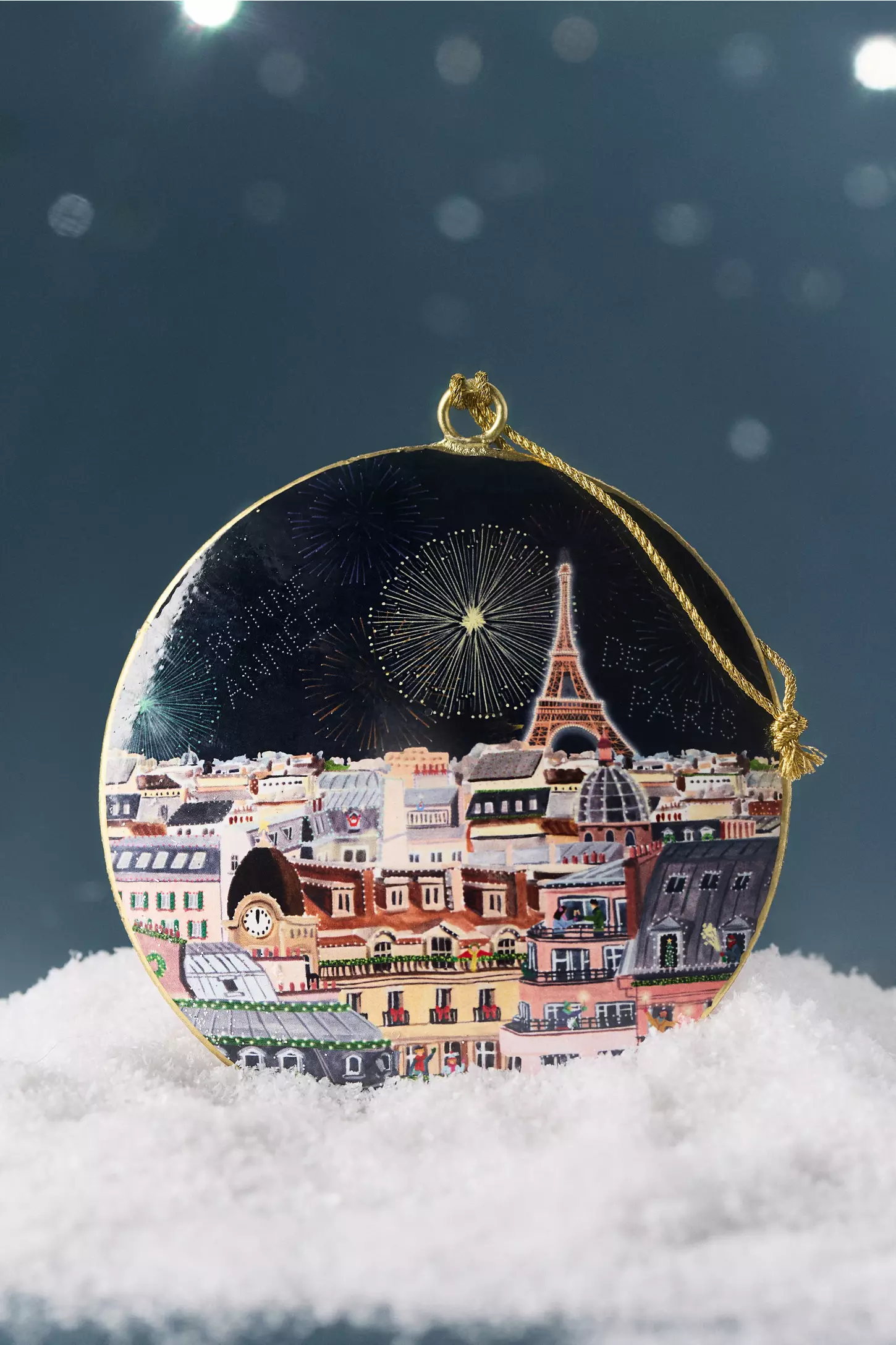 paris holiday in the city ornament