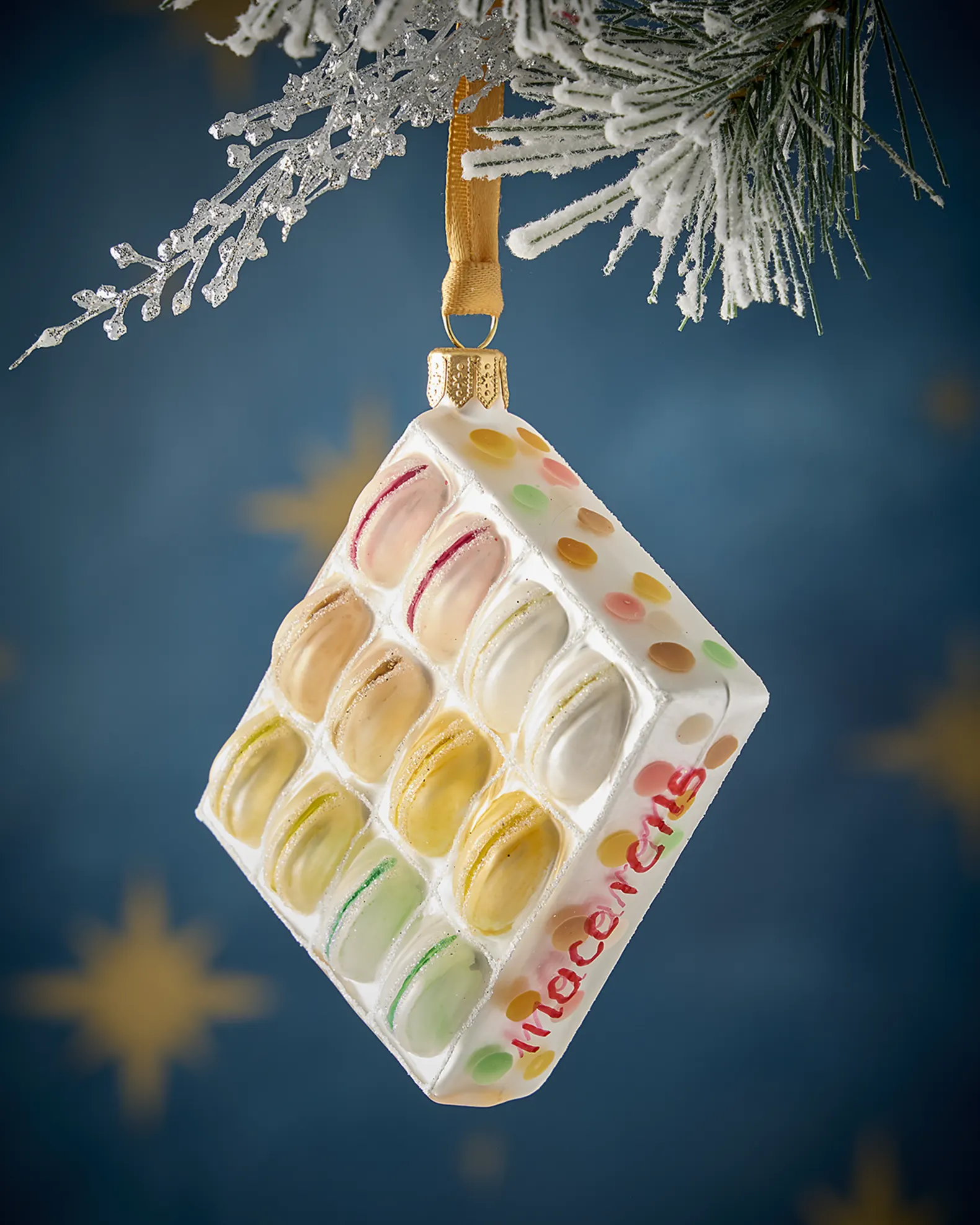 box of macarons christmas ornament