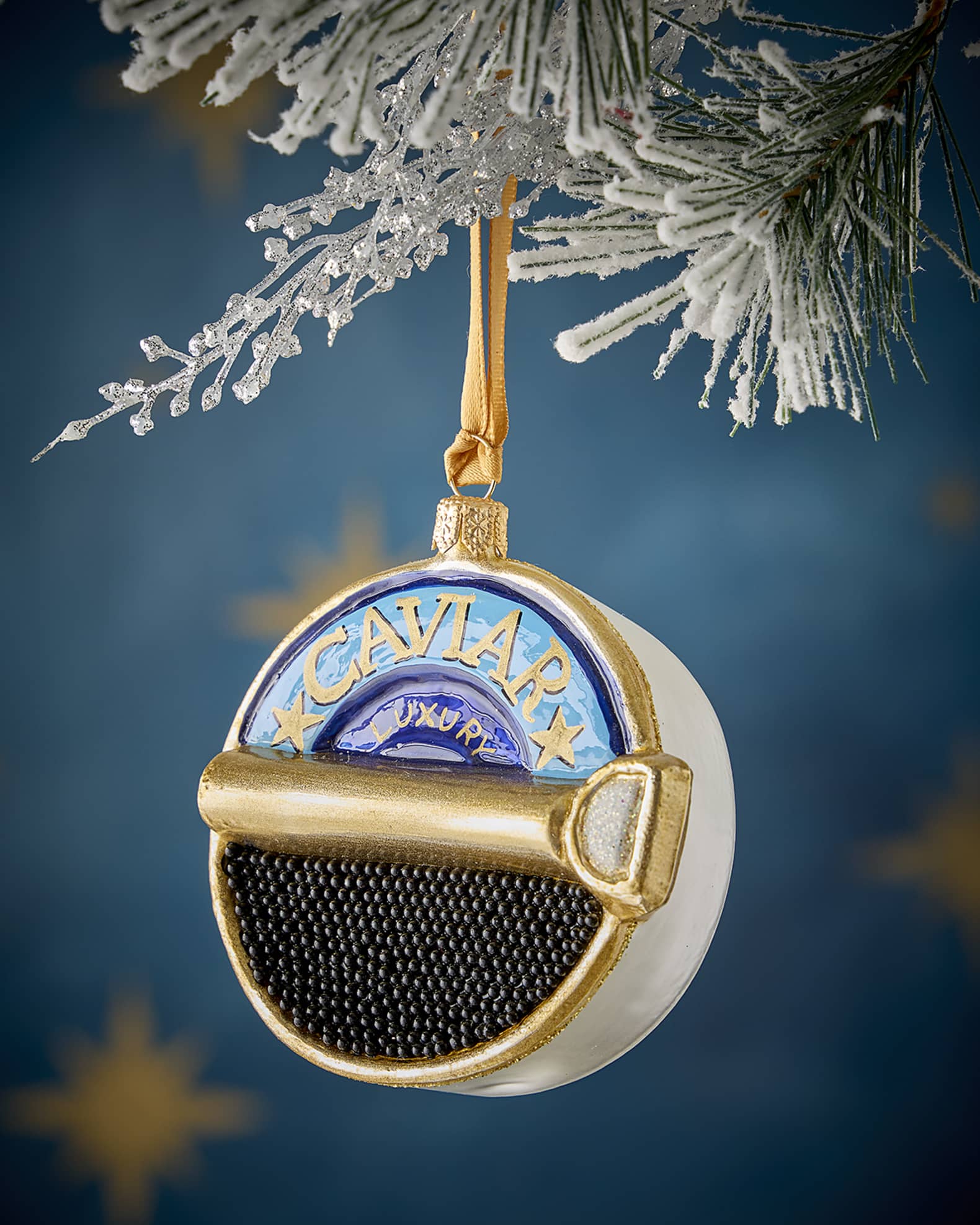 caviar christmas ornament
