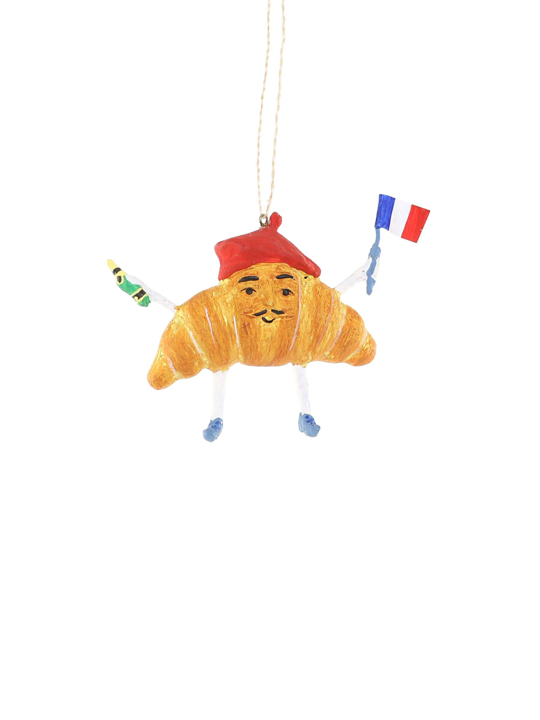 monsieur croissant ornament