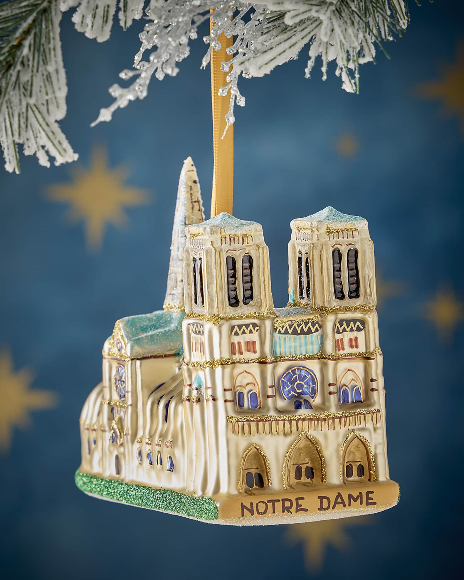 notre dame de paris christmas ornament