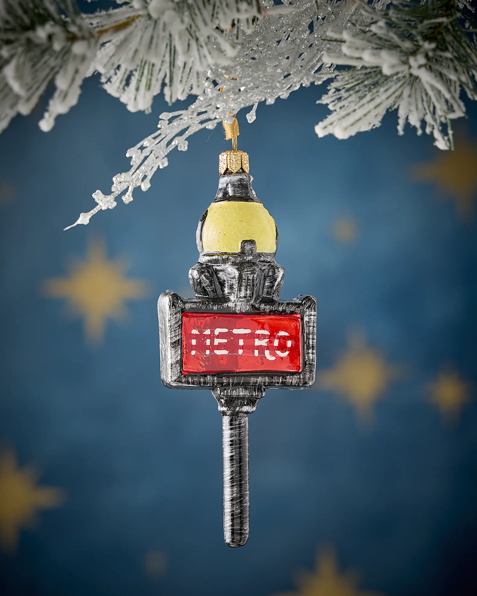 paris metro sign ornament