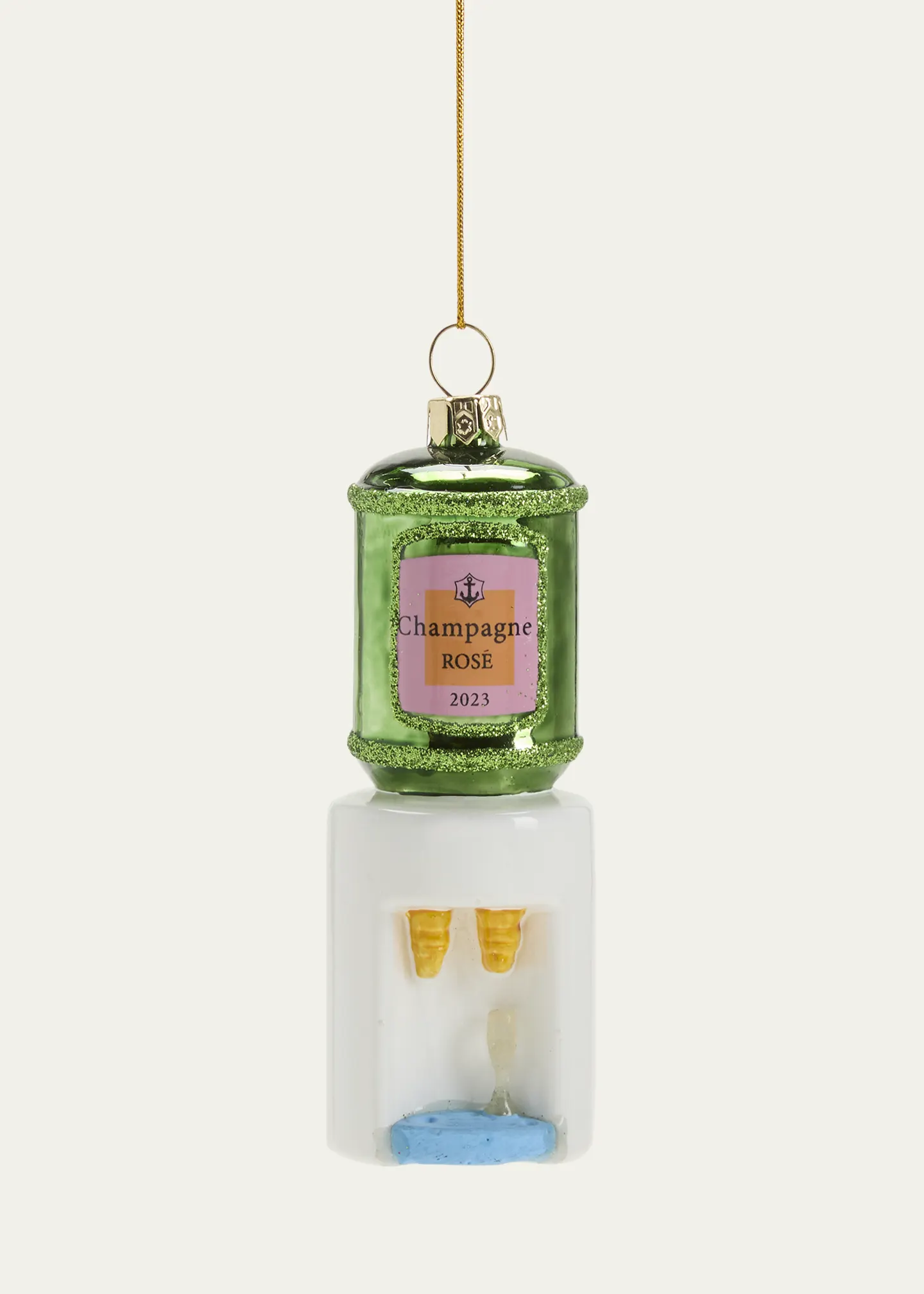 rosé cooler ornament