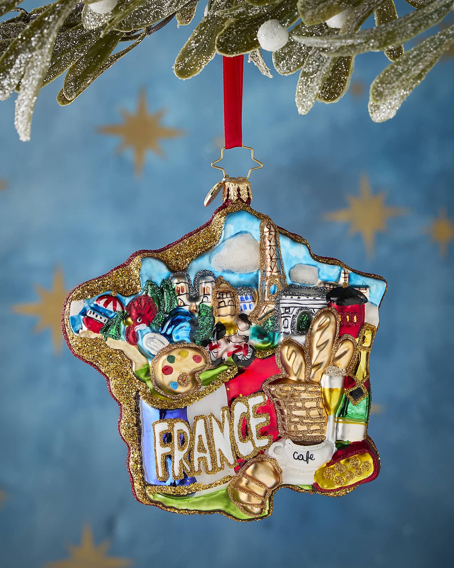 christopher radko vive la france ornament