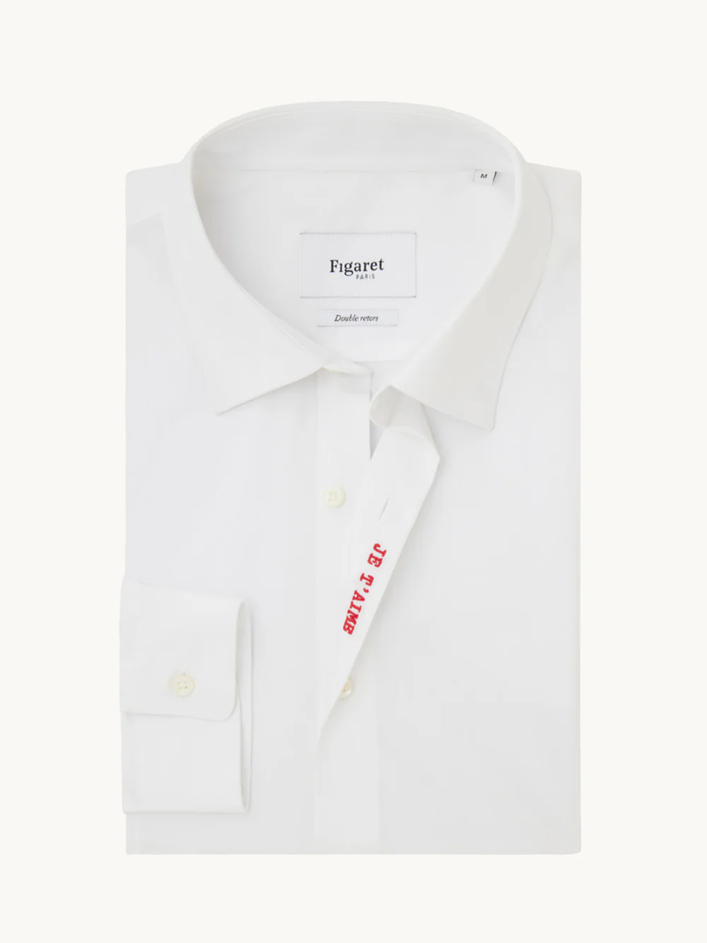 figaret unisex button down je t'aime