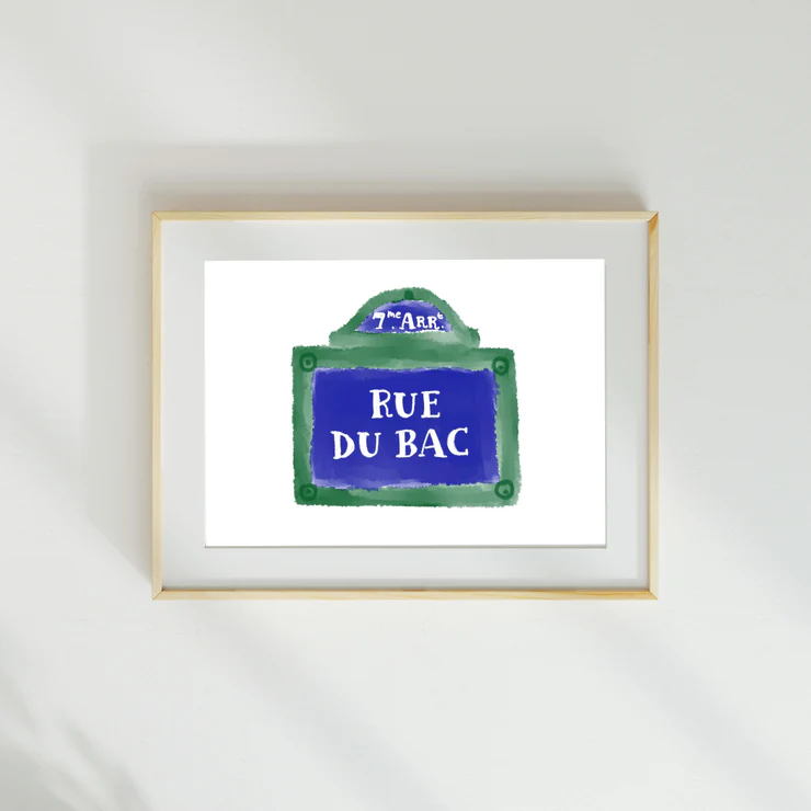 custom paris street signs from sonja bajic