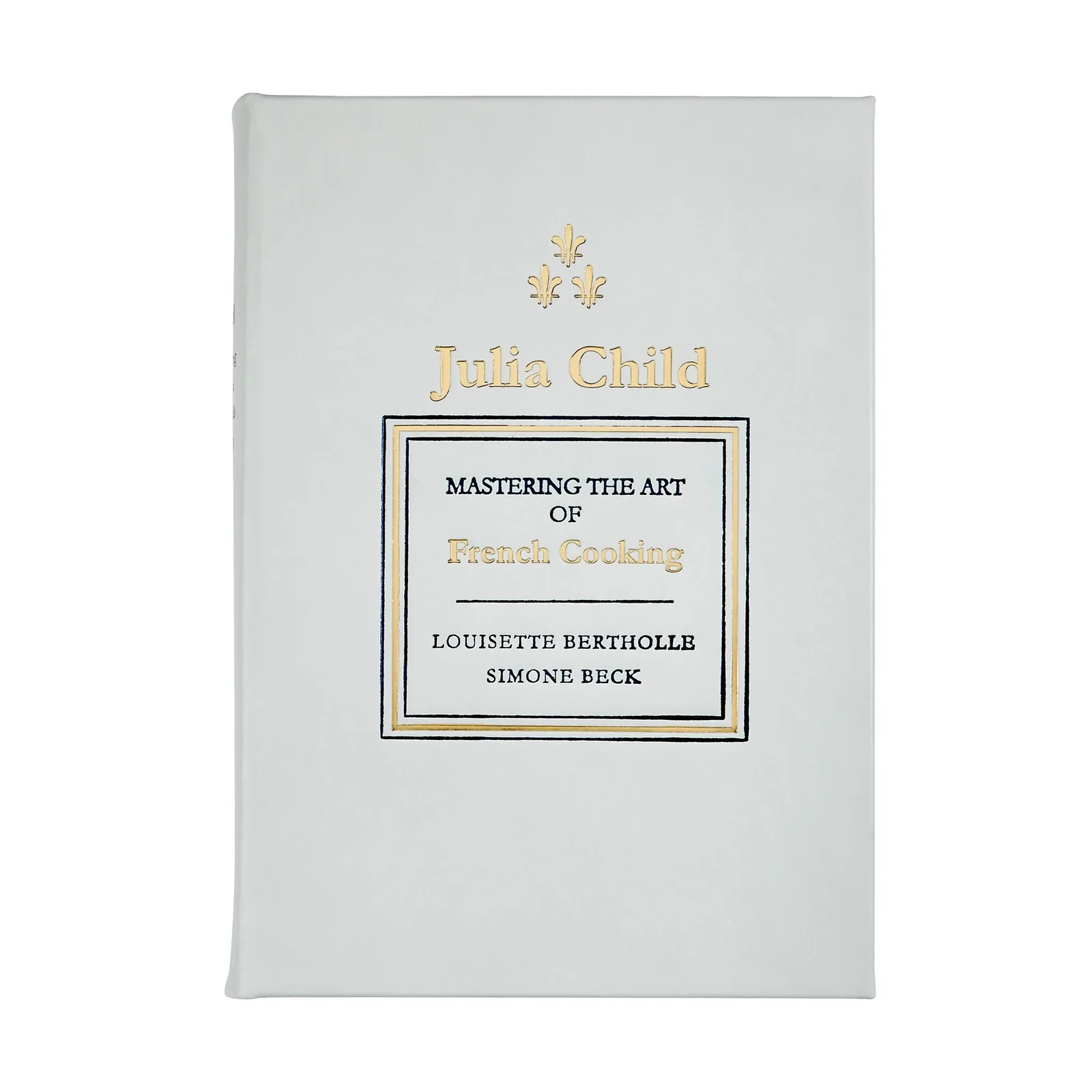 leather bound edition of julia child's mastering the art of french cooking