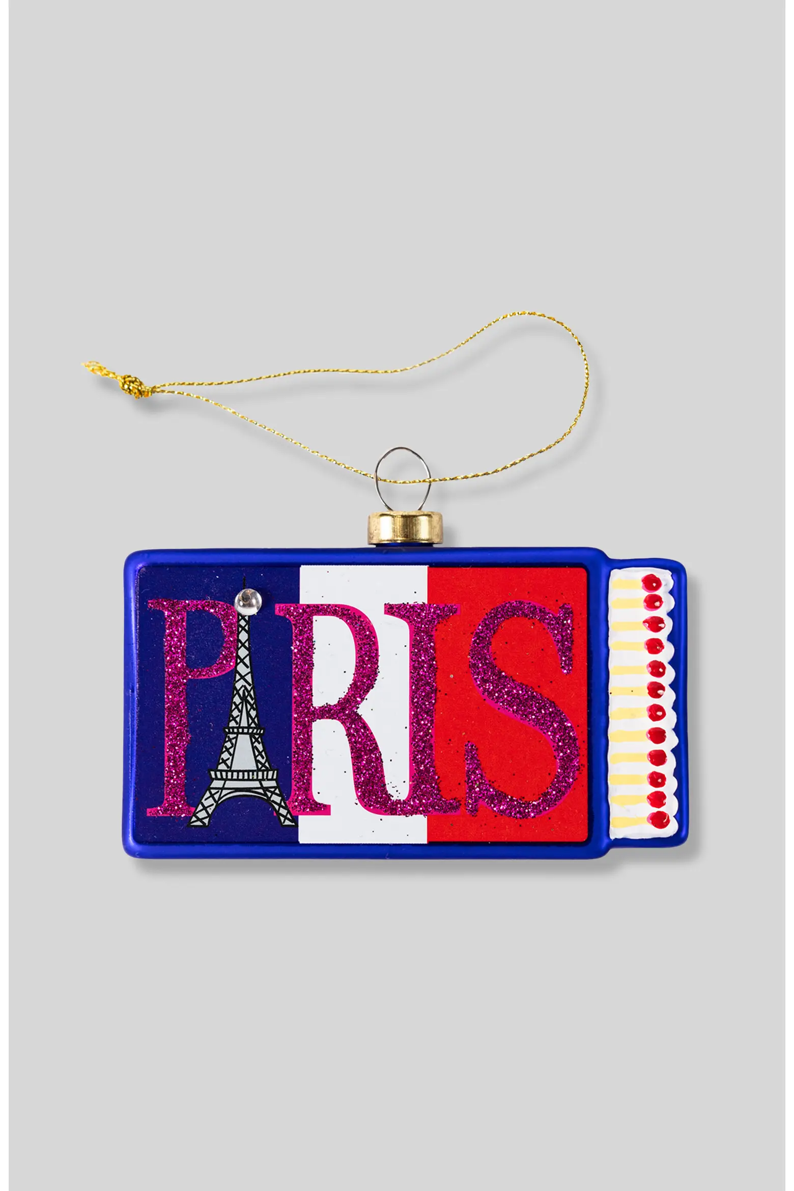 paris matchbook ornament