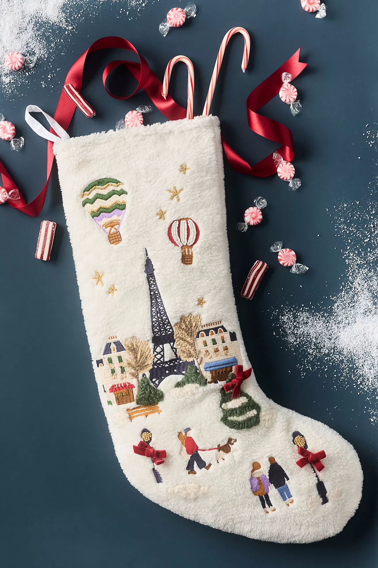 paris christmas stocking